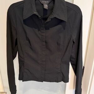 Express Black Stretch Knit Top